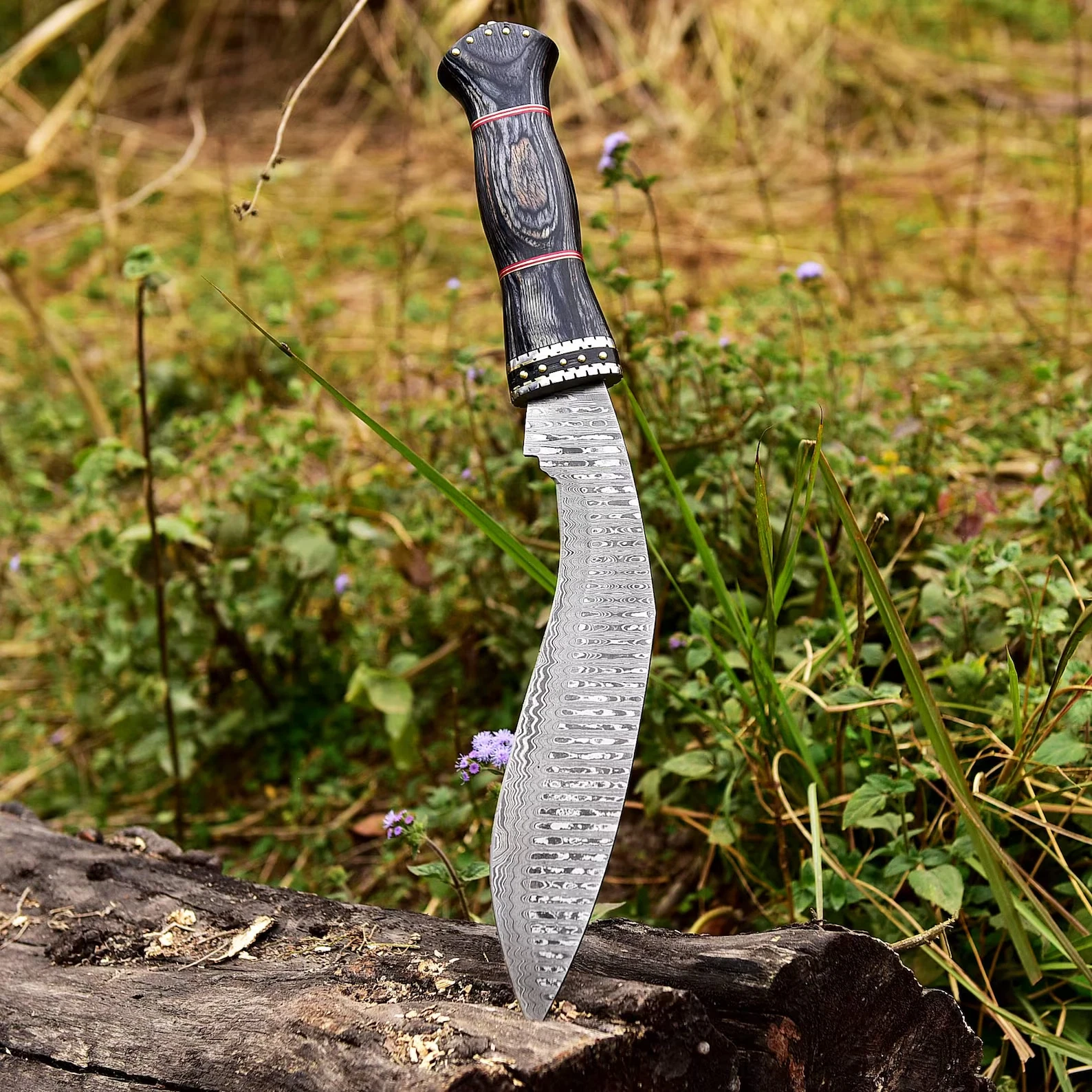 Hand Forged Hunting Kukri Knife Damascus Steel Knife Sharp Knife With Sheath
Opens in a new window o