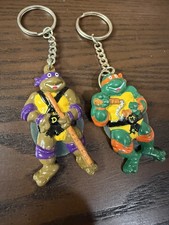 1988 TMNT Michelangelo & Donatello Keychains ...