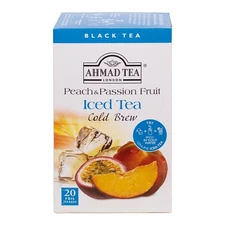 Ahmad Tea Peach Passion Fruit Cold Brew Tea Bags 20 Count Pack Of 6