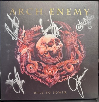 Arch Enemy Will To Power Deluxe Version vinyl 2017 Autographed READ DESCRIPTION