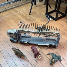 Dinosaur Transport Truck with Figures  Skeleton Pretend Play Toy Set Ages 3-7
