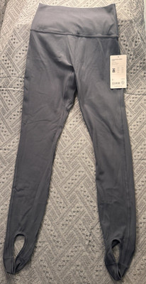 Athleta Transcend Stirrup Tight Leggings Quick Dry Gray Women s S