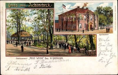 Litho Schönebeck Vegesack Bremen, establishment Neue Weide,... - 10492213