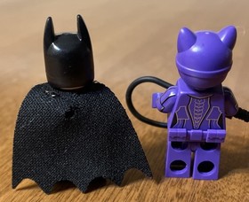 LEGO DC Super Heroes MiniFigure - Catwoman with Whip (70902) & LEGO Batman  