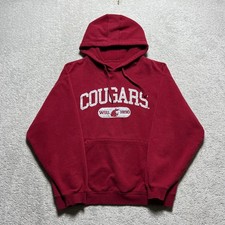 Washington State University Cougars Hoodie Size M Red Wazzu WSU Collegiate NCAA
