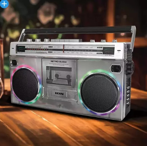 ION Audio Retro Modern Glow Boombox with Cassette Player - Picture 1 of 1
