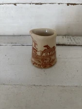 VTG Wallace China Chuck Wagon  Creamer RESTAURANT Horse Cowboy SYRUP PITCHER