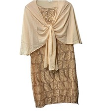 GRACE KARIN Women's Sequin Dress Mother of the Bride Dress Formal Size 18 Gold