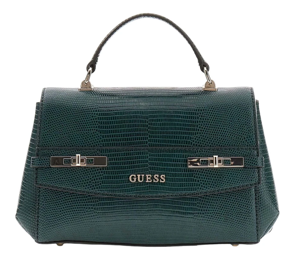 GUESS Melinda Top Handle Flap Bag Umhängetasche Tasche Forest tannengrün Neu - Bild 2 von 4