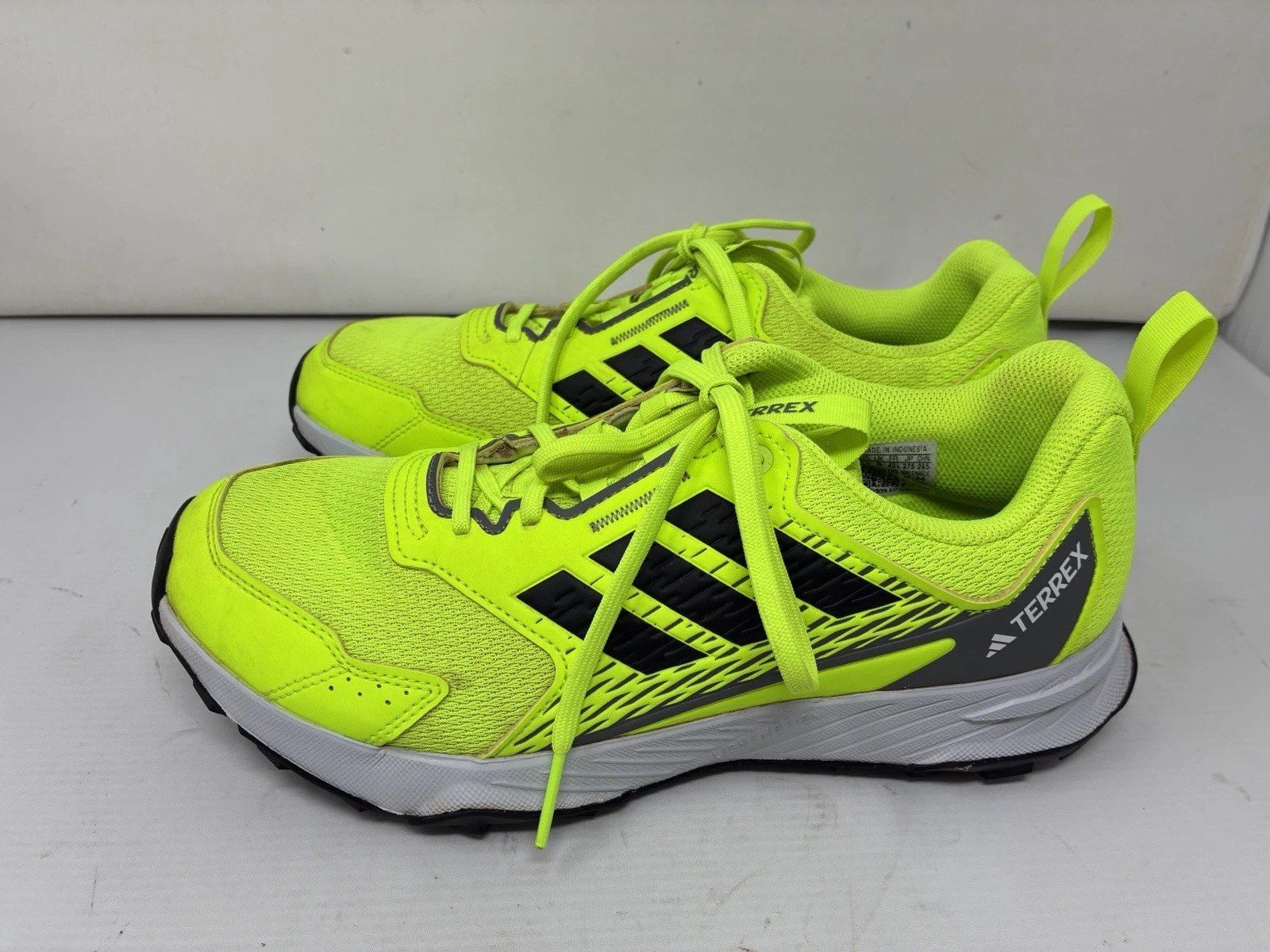 adidas Tracefinder Trail Lucid Lemon Hiking Trail Men Shoes Size 9.5