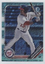 2019 Bowman Chrome Prospects Aqua Shimmer Refractor 62/125 Daniel Johnson 00q8