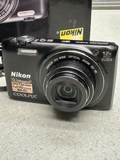 Nikon Coolpix S6800 Black Camera 16.0MP 12X w/Box Accessories Tested