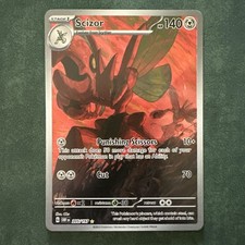 Scizor 205/197 Illustrazione Fiamme Ossidiana Rara Carta Pokemon TCG Nuova