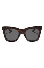DIFF 50mm Talia Square Sunglasses Brown
