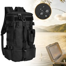 Angelrucksack mit Rutenhalter Wasserdichter A...