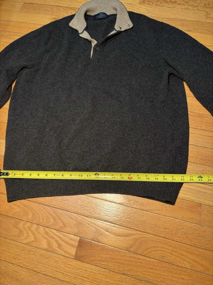Suéter Valentino Studio Para Hombre Lana Lupetto Media Tapeta 52 (Xl) Hecho en Italia L Foto 3 de 4