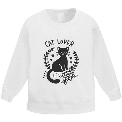 Kinder Sweatshirt / Pullover / Pulli ''Katzenliebhaber'' (KW047631)
