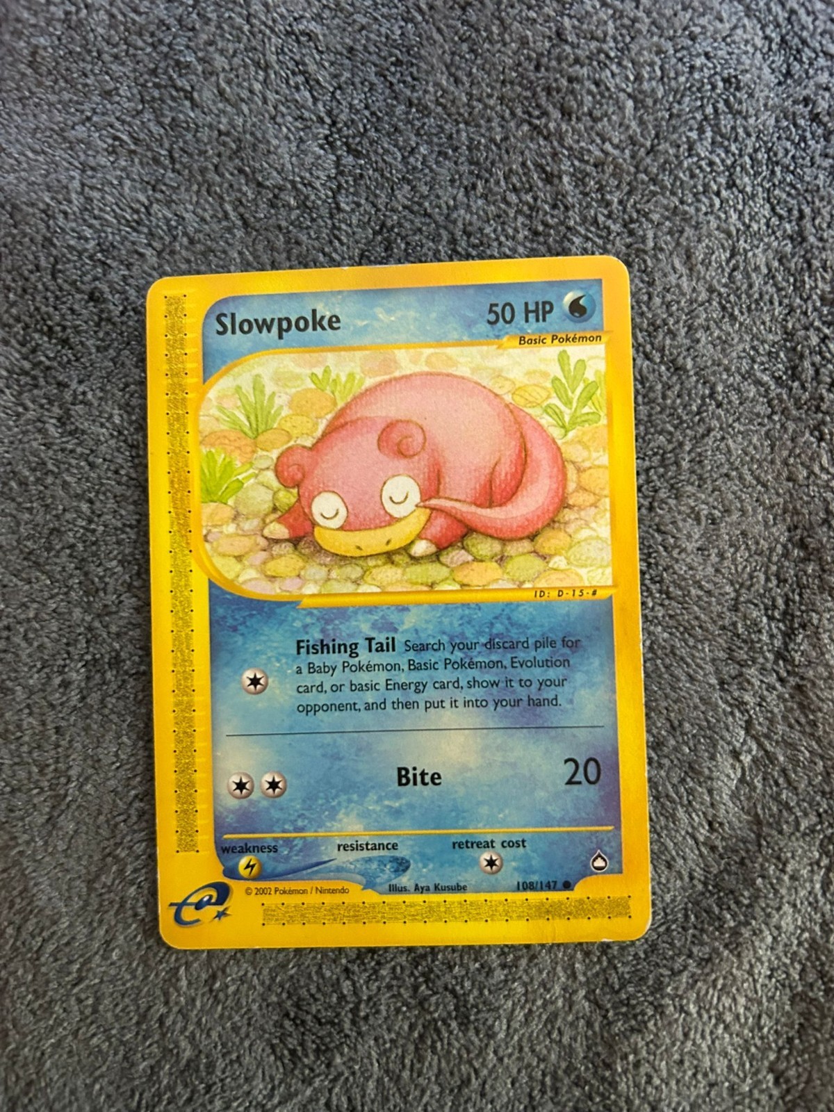 Slowpoke 108 Aquapolis Non-Holo LP