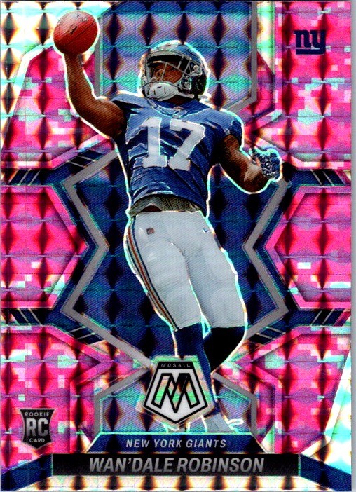 2022 Panini Mosaic #330 Wan'Dale Robinson Mosaic Camo Pink