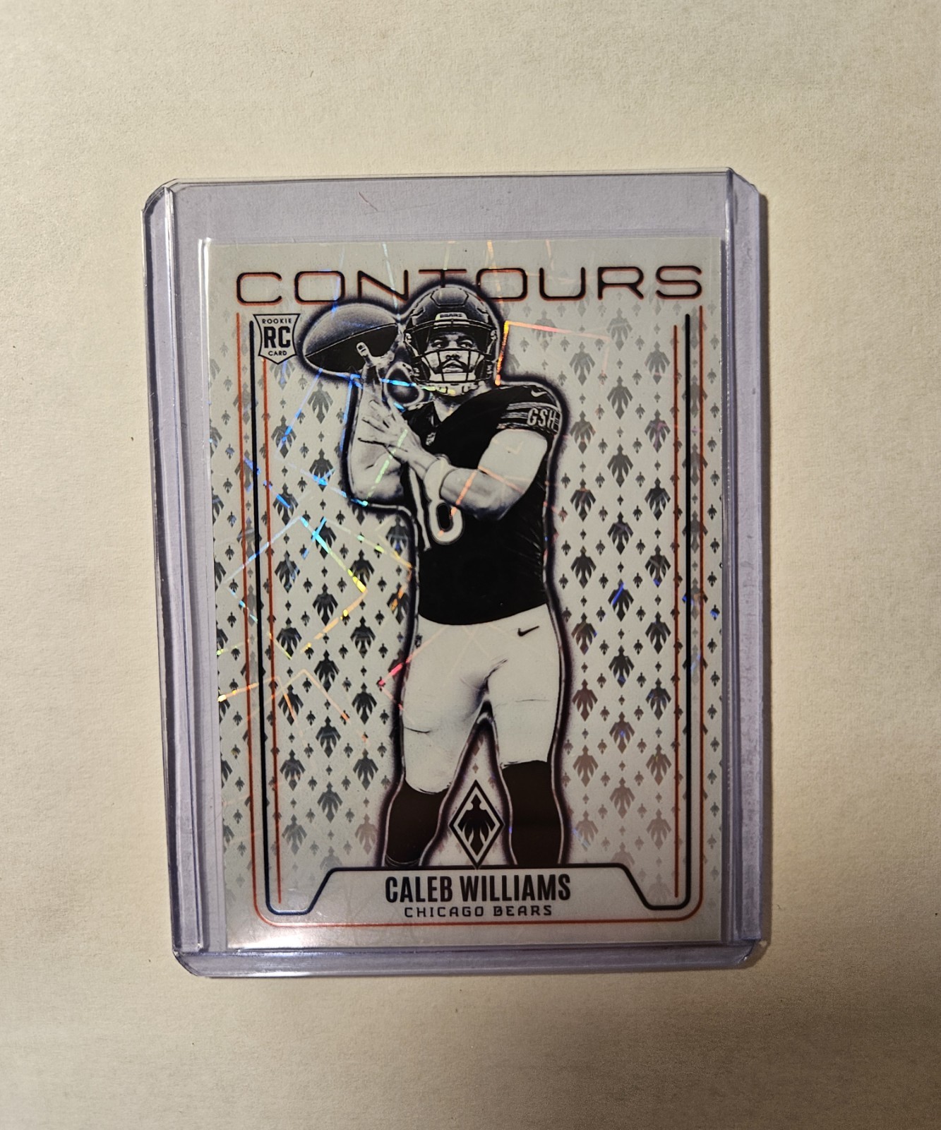 2024 Phoenix CALEB WILLIAMS Rookie Contours LAZER Prizm Chicago Bears