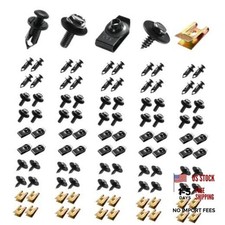 100PCS Car Screws and Bolts, Car Body Bolts for Engine Under Cover Universal U
