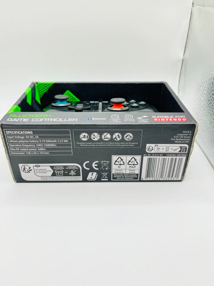Controller Bluetooth Gaming Battletron – Nintendo Switch – Nuovo sigillato - Immagine 3 di 3