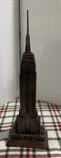 Vintage 11" EMPIRE STATE BUILDING METAL SOUVENIR BUILDING SKYSCRAPER