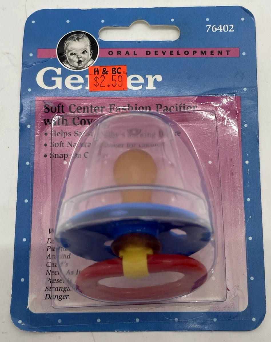 Gerber Soft Center Fashion Pacifier Multicolor VTG Vintage 1997 New
Opens in a new window or tab