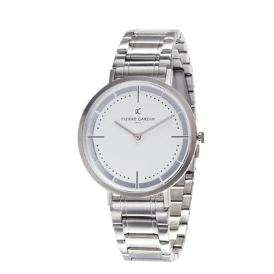 Pierre Cardin Belleville Park Silber Herren Armbanduhr CBV.1022 - Bild 1 von 4