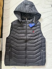 Ralph Lauren Gillet Mens Black Thin Style Body Warmer Size Small