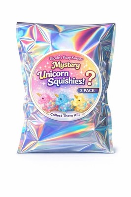 Nicole's Kozy Korner Sensory Fidget  Mystery Unicorn Squishies (3-Pack)