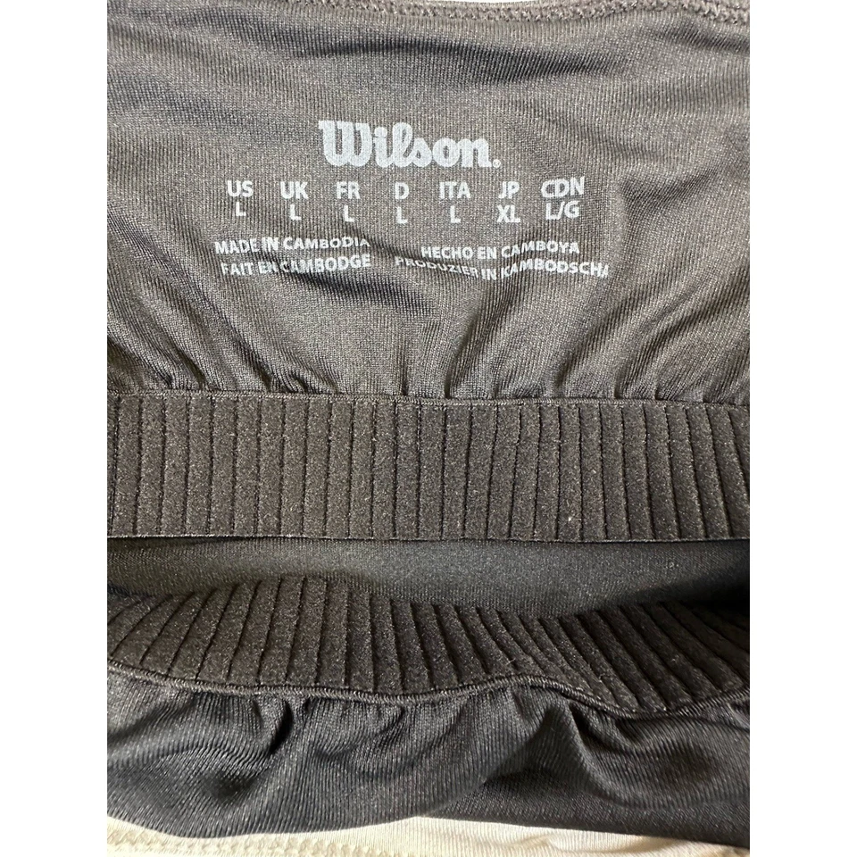 Wilson Women's Team Tennis Dress Pickleball Black And White Size L Crisscross - Image 4 of 4