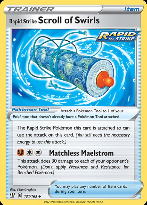 Rapid Strike Scroll of Swirls - 131/163 - Uncommon - Near Mint