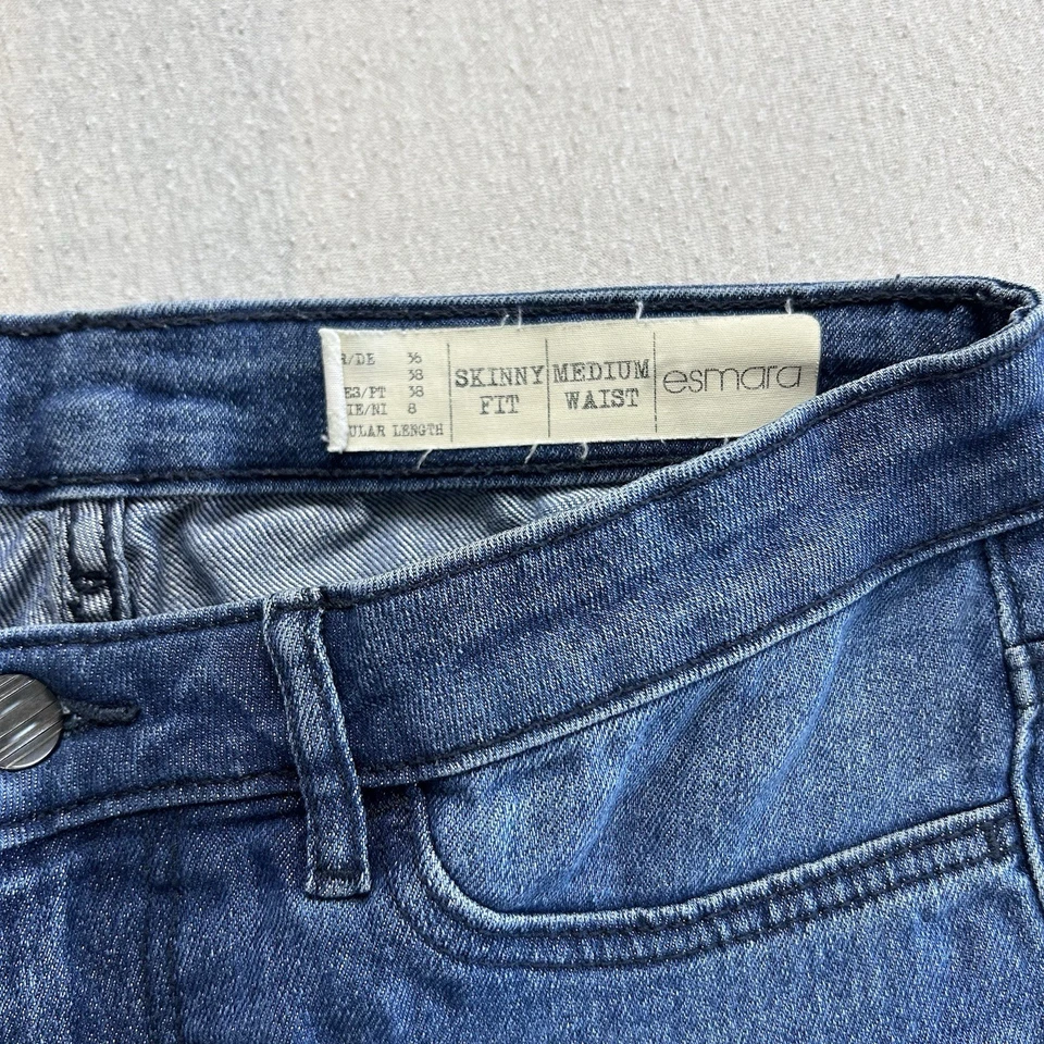 Esmara Damen Jeans Größe 36 Skinny Fit Blau Maße auf den Fotos - Bild 4 von 4