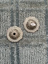 Brass Belly Dancing Finger  Syrian Cymbal Castanets 1 3/4” Round Pair 2