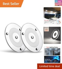 2 Pack 12V LED Ceiling Dome Light 400LM, 4.75" Dimmable Interior Light for RV...