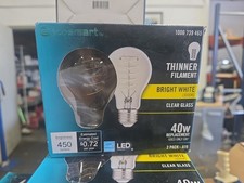 Ecosmart 40W LED A19 bright white 3000k Clear Bulb 2 Pack Lot Of 5
