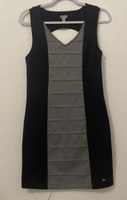 Guess Women’s M 4-6 Bodycon Fitted Dressy Short Little Black Dress