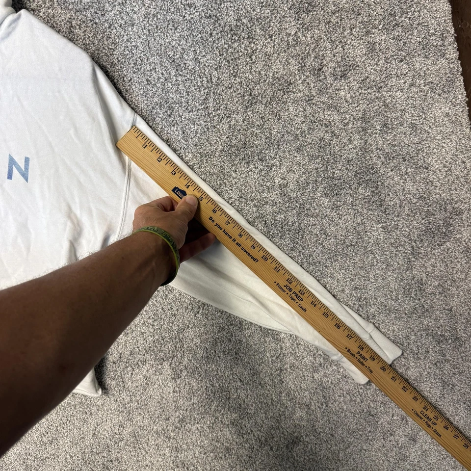 Sudadera con Capucha Spiritual Gangster Peloton Mujer Mediana Blanca Recortada Gráfica Pullover Foto 4 de 4