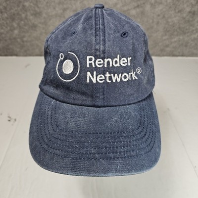 Render Network Hat Cap Adult OS Blue Embroidered GPU Power Lending Cotton