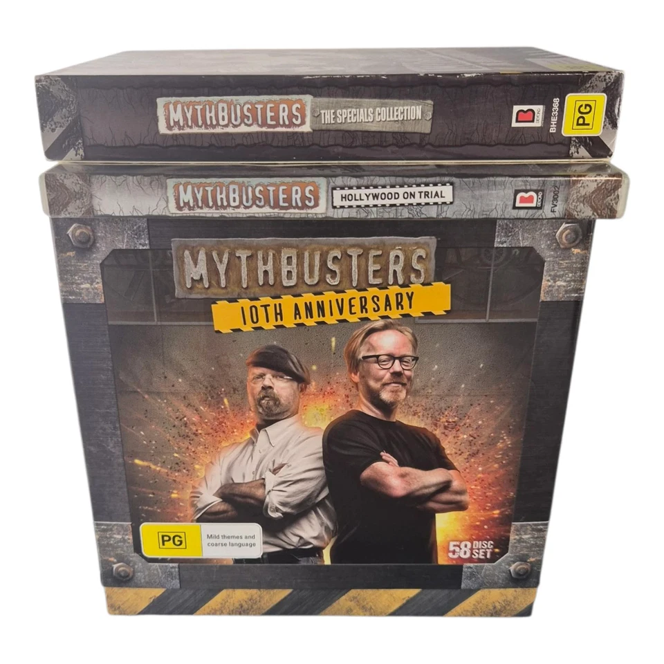 Mythbusters 10th Anniversary 58-Disc Set Season 1-7 + 8 Set 1  + Specials DVD R4 - image 3 of 4