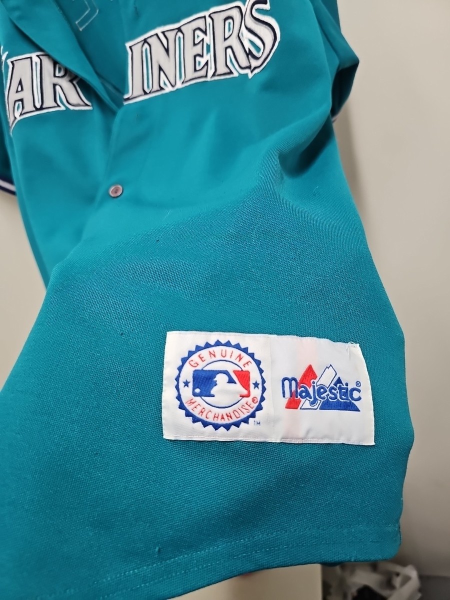 Vintage 90s Majestic Seattle Mariners Ken Griffey Jr. 24 Teal