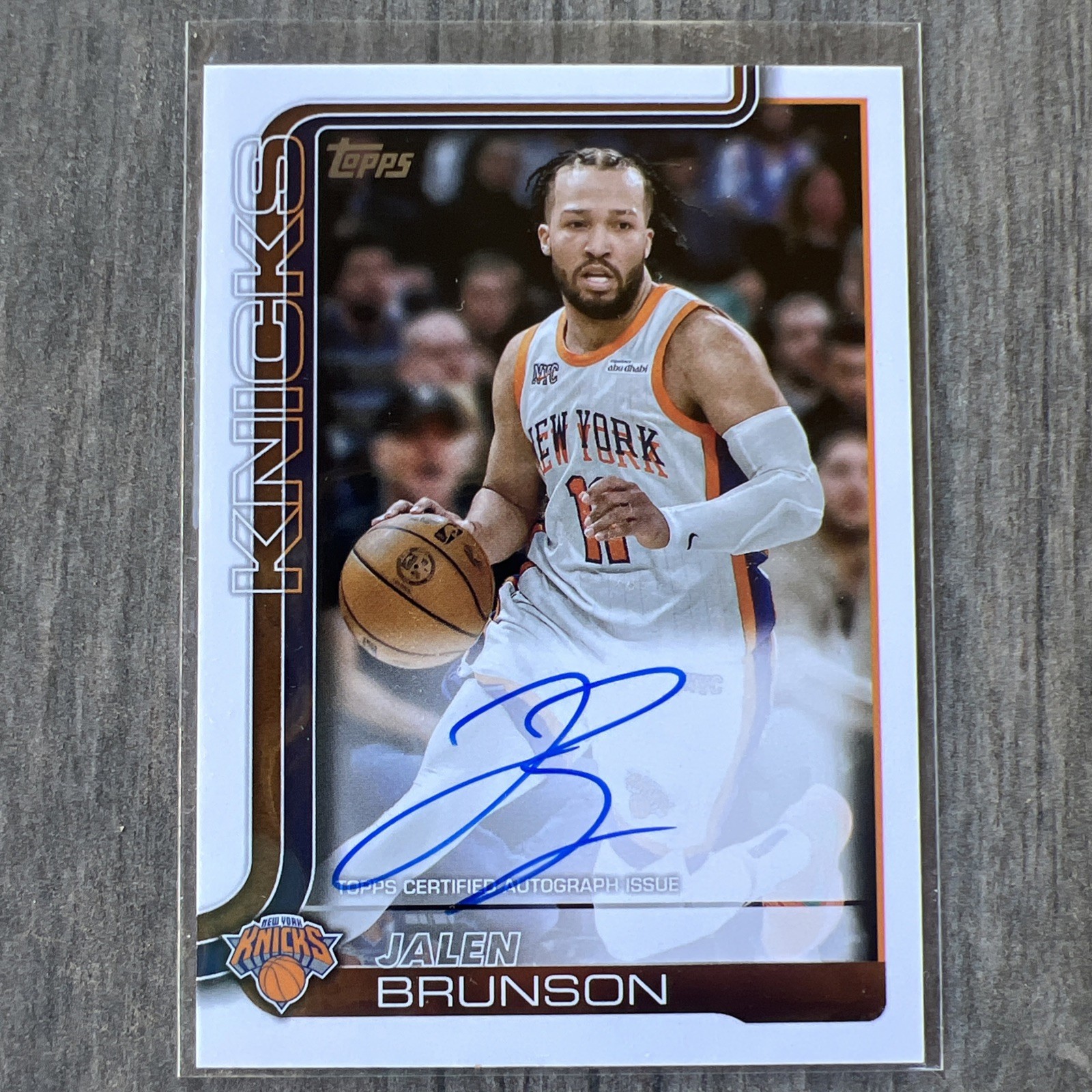2025-26 Topps Basketball Flagship Real One Auto Jalen Brunson #TFRA-JB