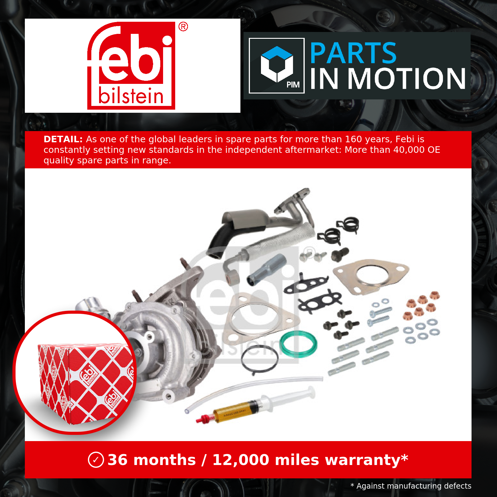 Charger, charging (supercharged/turbocharged) fits VAUXHALL MOVANO B 2.3D Febi