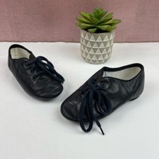 Capezio Black Leather Lace Up Dance Shoes Boy Size 10M