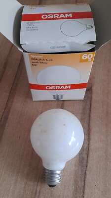 Glühbirne, weiß, Spezial, opale/bianca, E27, 60W