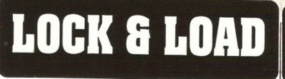 Motorcycle Sticker for Helmets or toolbox #447 Lock and Load | eBay