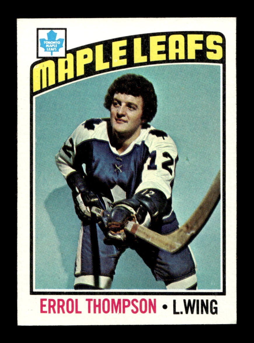 1976 77 Topps #259 Errol Thompson Maple Leafs NEAR MINT *2p