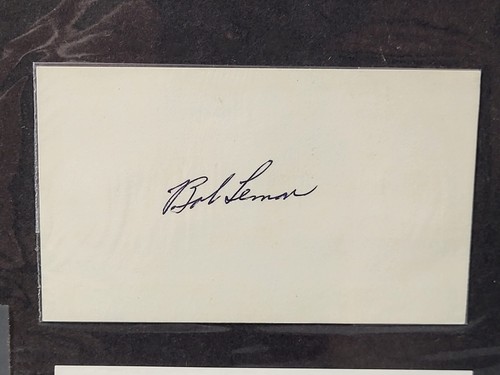 BOB LEMON AUTOGRAPH HAND SIGNED INDEX CARD WITH REFERENCE INFO BASEBALL MLB - Picture 2 of 16