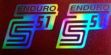 2 x Simson S51 ENDURO • Aufkleber • Sticker für Seitendeckel • viele Farben q49